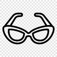 Glasses, Sunglasses, Designer Glasses, Oval Glasses icon svg