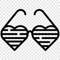 glasses, frames, optical, safety Значок svg