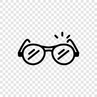 glasses, optical, fashion, designer icon svg