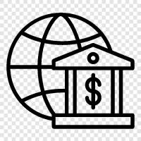 global bank, international bank icon svg