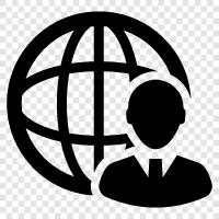 global communication, global community, global economy, global environment icon svg