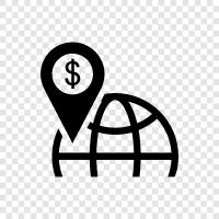 global economy, global stock market, global stock prices, global economy growth icon svg