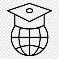 global education, international education, international students, world school icon svg