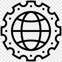 global trade, global market, global economy, Global production icon svg