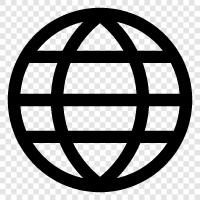 globales Dorf, Internet, weltweites Netz, globale Wirtschaft symbol