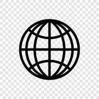 Globe, Globe online Zeitung Weltnachrichten symbol