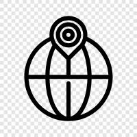 Globe, Grid, Earth, Maps symbol