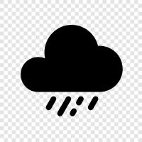 gloomy day, dreary day, wet day, stormy day icon svg