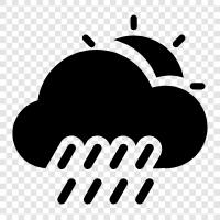 gloomy day, depressing day, dreary day, dismal day icon svg