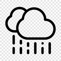 gloomy, wet, cloudy, dismal icon svg