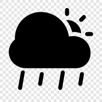 gloomy, wet, cloudy, dismal icon svg