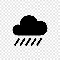 gloomy, depressing, wet, miserable icon svg