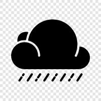 gloomy weather, dreary weather, dark weather, wet weather icon svg