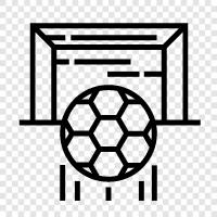 Goal Posts, Goal Posts für Fußball, Soccer Goal Posts, Goal Post symbol