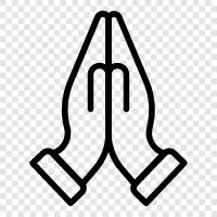 God, pray, blessings, petition icon svg