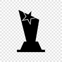 altın, ödül, tanıma, trophy ikon svg