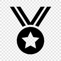 gold medal, silver medal, bronze medal, star icon svg