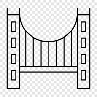 golden gate, bridge, San Francisco, golden gate bridge icon svg