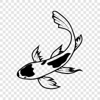 goldfish, aquarium, fish, water icon svg