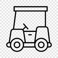 Golf Buggy, Golfspielzeug, Golfwagen, Golfwagen für Kinder symbol