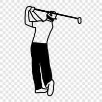 golfer, golfing, golfing tips, golf swing icon svg