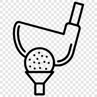 golfers, golf courses, golfers skills, golf equipment icon svg