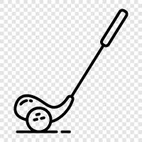 Golfer, Golfkurse, Golfballs, Golfclubs symbol