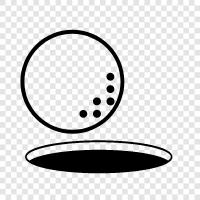 Golfer, Golfkurse, Golfunterricht, Golfball symbol