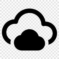 Google, Microsoft, Amazon, iCloud ikon svg