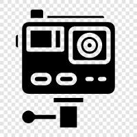 GoPro, underwater, skiing, surfing icon svg