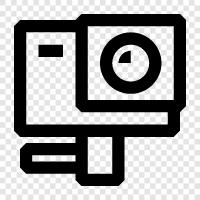 GoPro, action cam, camera, portable icon svg