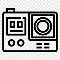 GoPro, action cam, action camera for GoPro, capture footage icon svg