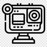 GoPro, Cameras, waterproof, sports icon svg