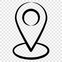 GPS, location tracking, mobile app, location history icon svg