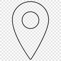 GPS, latitude, longitude, address icon svg