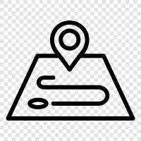 GPS, navigation, map, directions icon svg