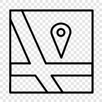 GPS, mapping, driving, routes icon svg