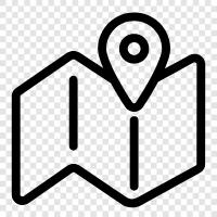 GPS, directions, travel, map data icon svg