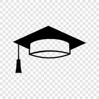 Graduation Hat, Graduation Gown, Graduation Cap icon svg