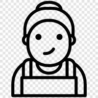 granny, grandma, matron, senior citizen icon svg