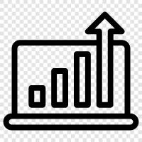 graph, data, line graph, pie chart icon svg