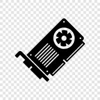 graphic card, graphics card for gaming, graphics card icon svg