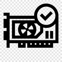 Grafik Kartı, 3D Grafik Kartı, AGP Grafik Kartı, PCI Grafik ikon svg