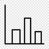 graphing, data, bar, line icon svg