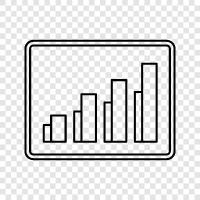 graphs, data, line, bar icon svg