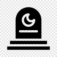 Grave, Mortician, Cemetery Service, Memorial icon svg