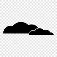 gray, overcast, gloomy, dismal icon svg