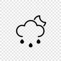 gray, dismal, depressing, rainy days icon svg