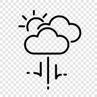 gray, overcast, rain, drizzle icon svg