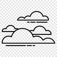 gray, overcast, rain, mist icon svg